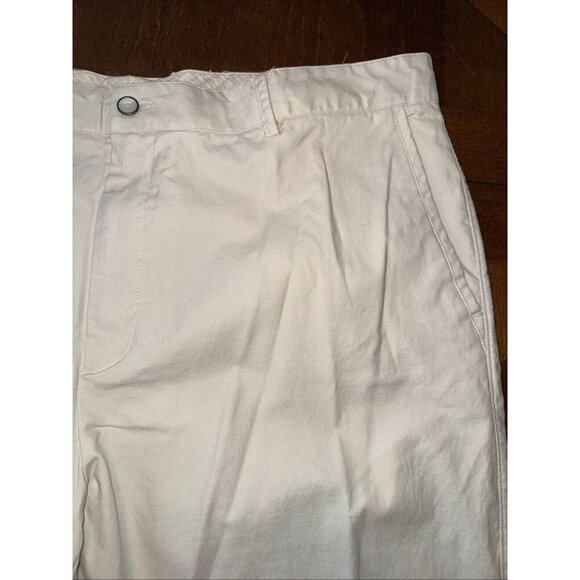 Tori Richard Mens Light Tan Flat Front Cotton Tencel Spandex Chino Pants 40 x 30 - Picture 4 of 8
